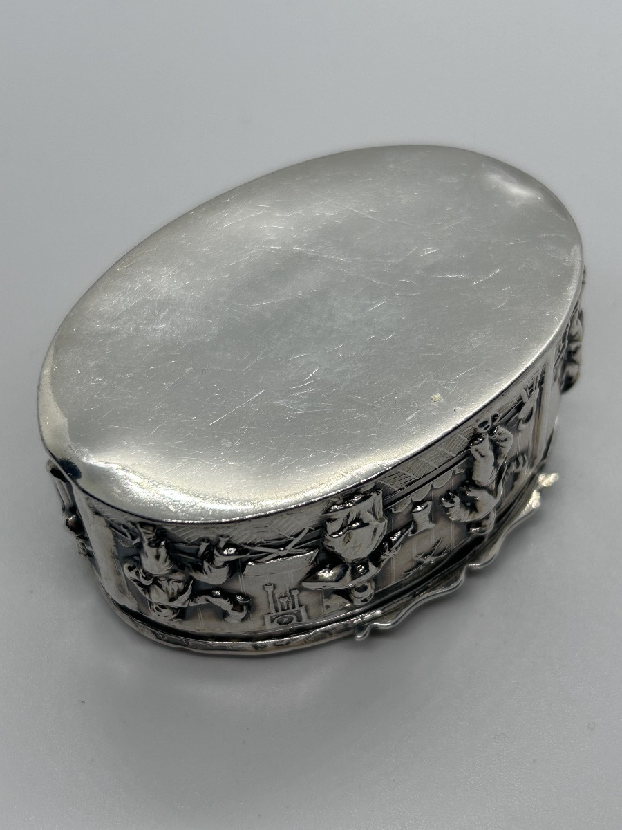 English Snuffbox In Solid Silver-photo-6