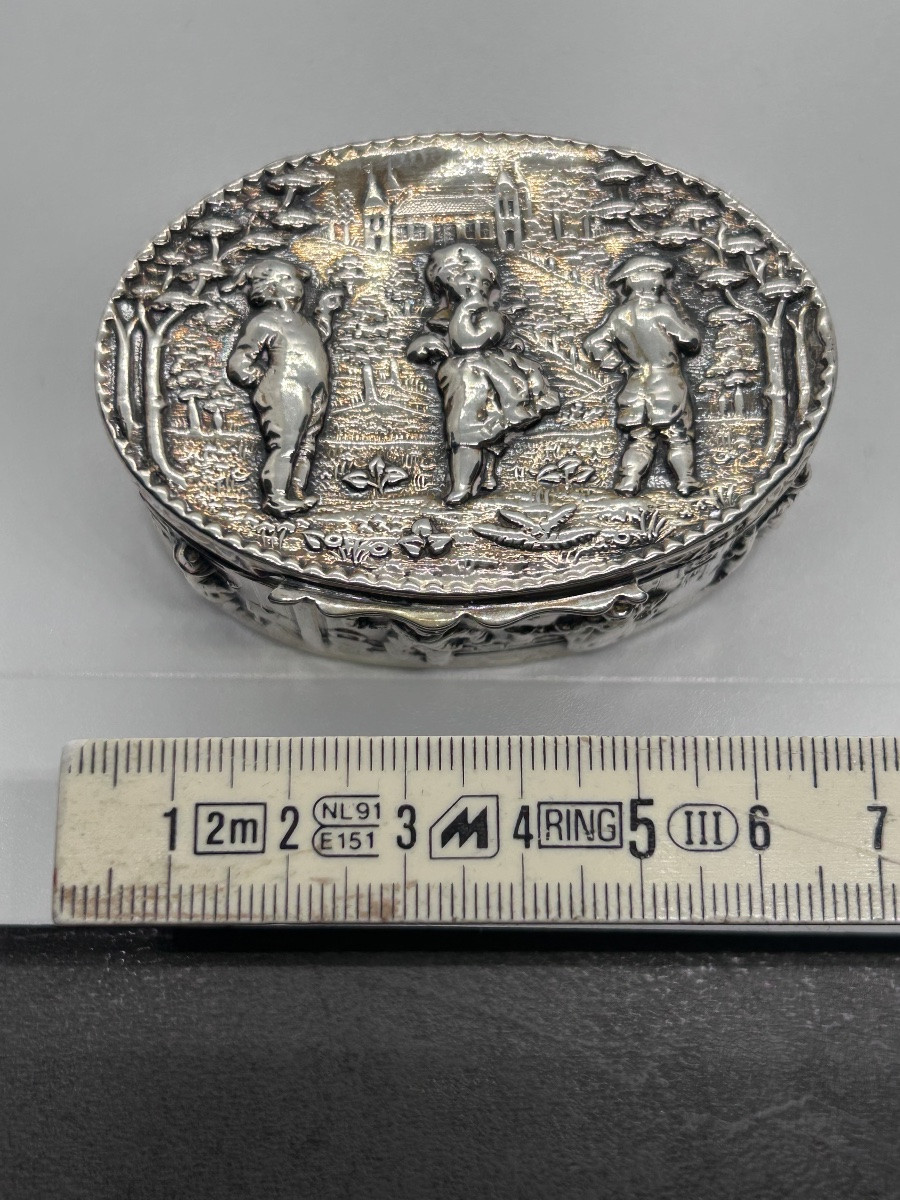 English Snuffbox In Solid Silver-photo-7