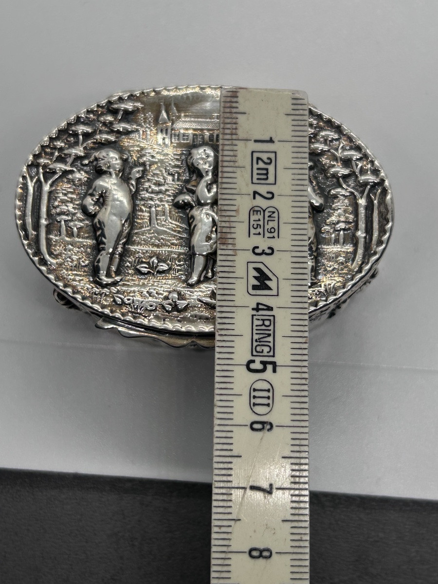 English Snuffbox In Solid Silver-photo-8