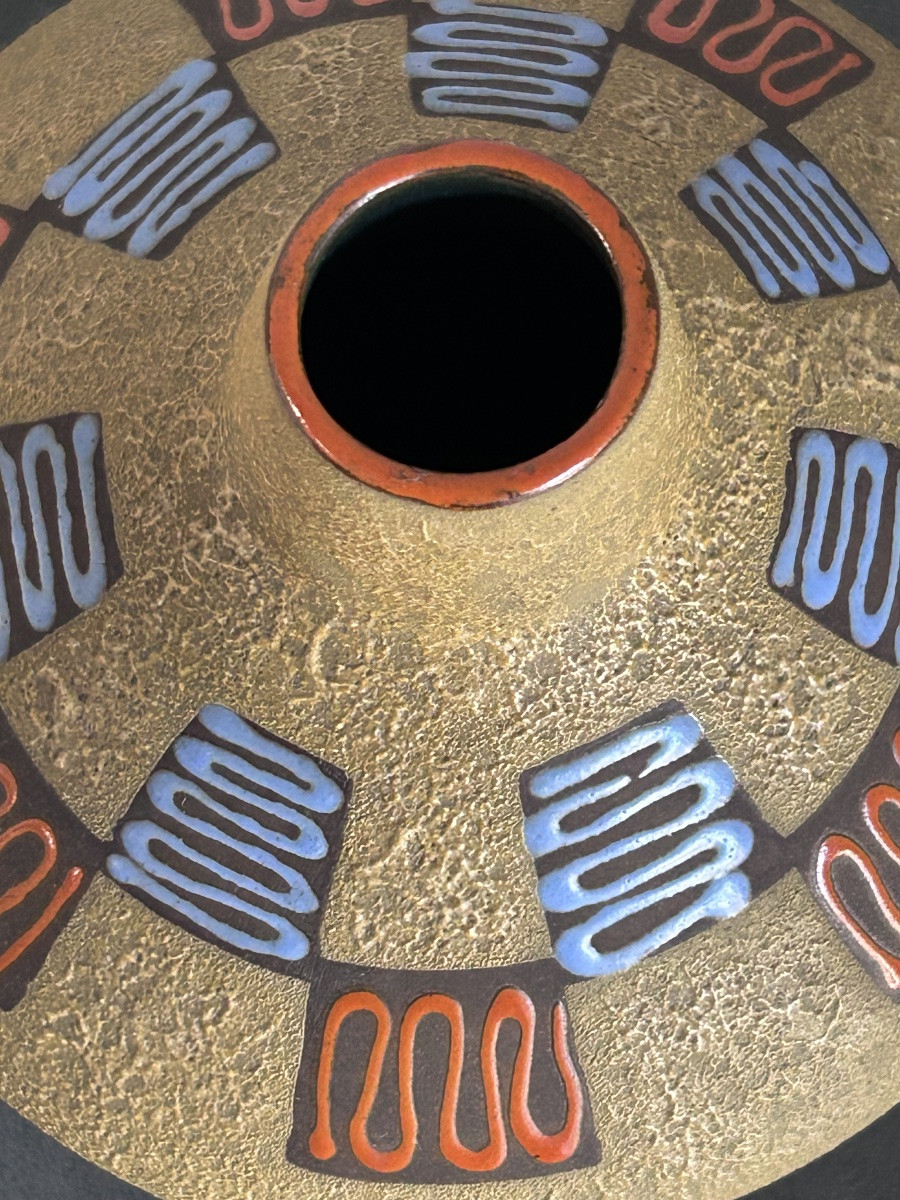 Gmundner Austria, Glazed Ceramic Vase -photo-3