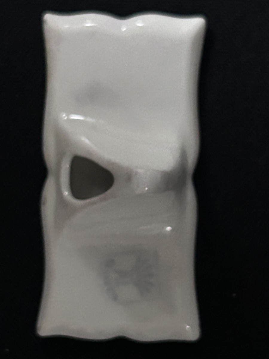 Lot de 12 porte-noms en porcelaine, décor floral-photo-3