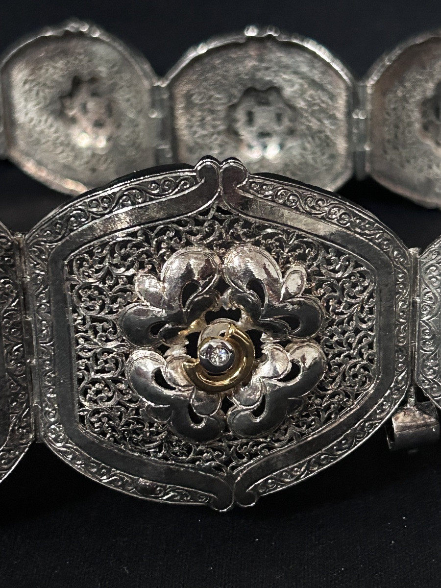 Ceinture marocaine en argent massif-photo-1