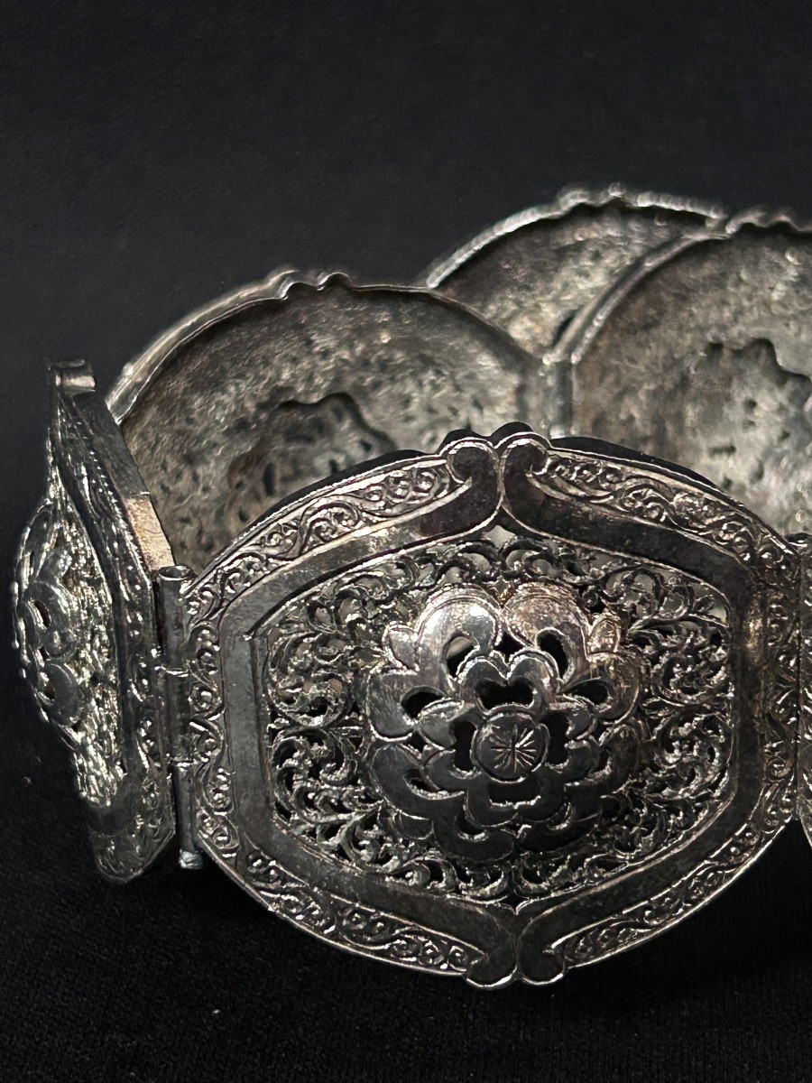 Ceinture marocaine en argent massif-photo-3