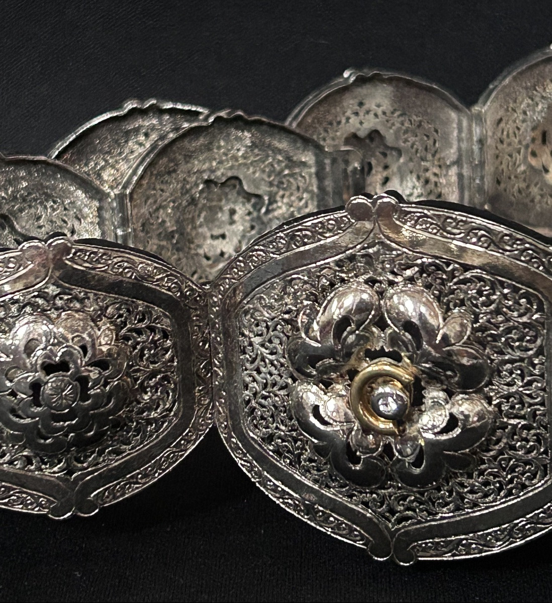 Ceinture marocaine en argent massif-photo-4