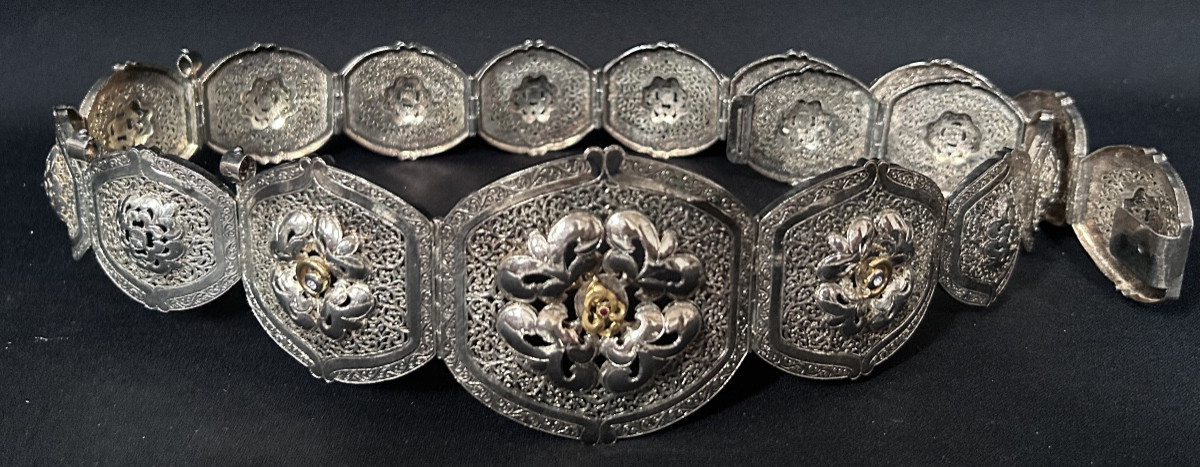 Ceinture marocaine en argent massif