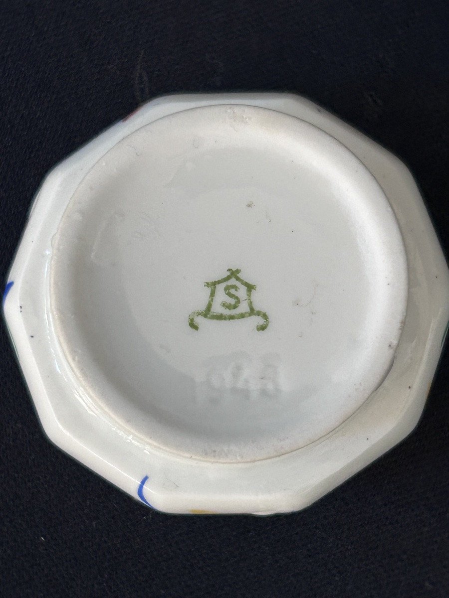 Huttensteinach, Art Deco Porcelain Condiment Dish -photo-3