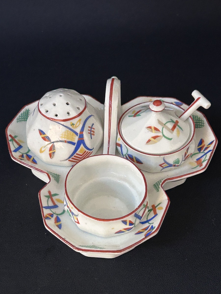 Huttensteinach, Art Deco Porcelain Condiment Dish -photo-8