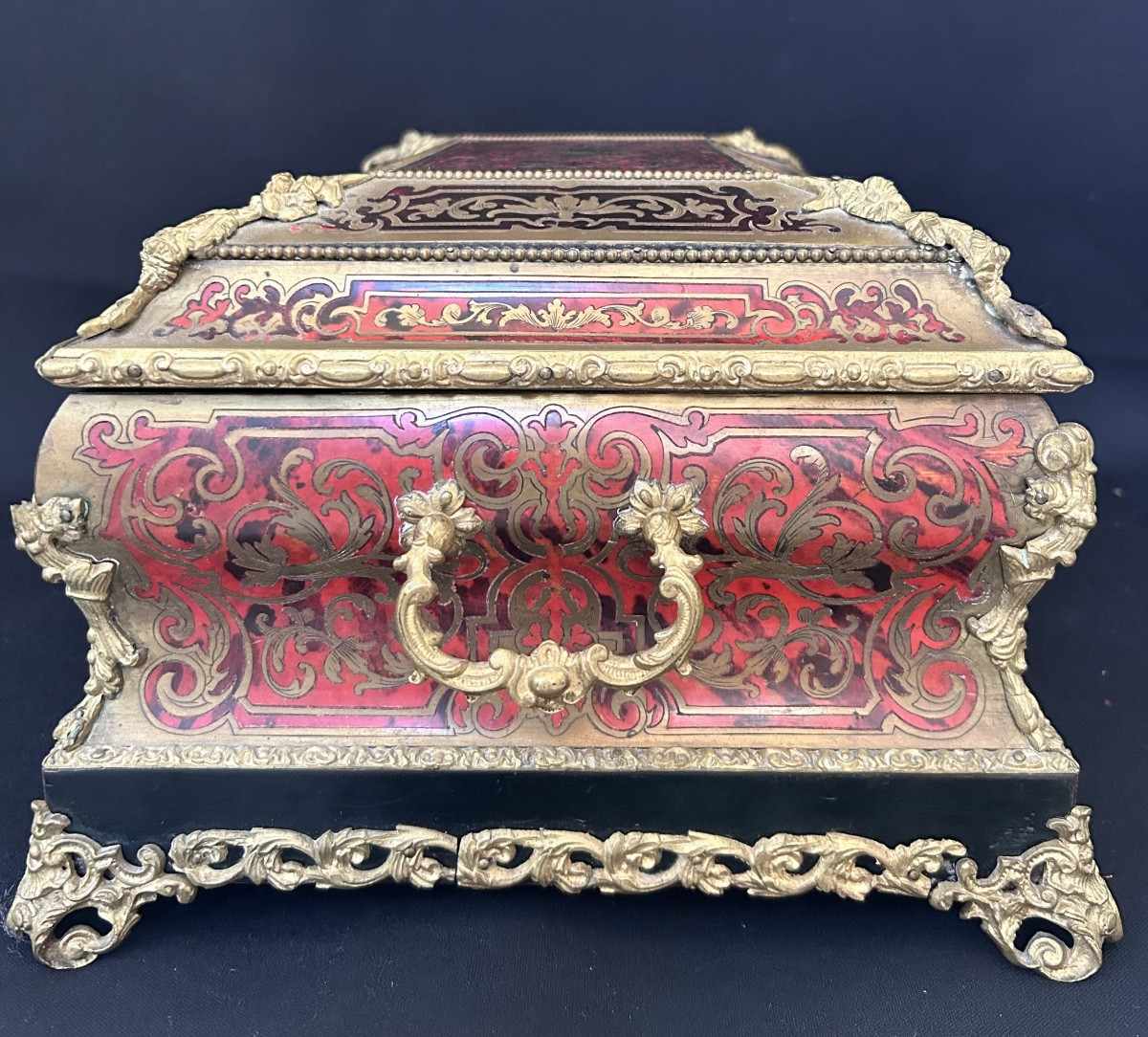 Ball-shaped Box Signed Diehl Paris, Napoleon III -photo-2