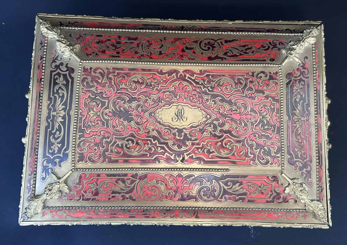 Ball-shaped Box Signed Diehl Paris, Napoleon III -photo-3