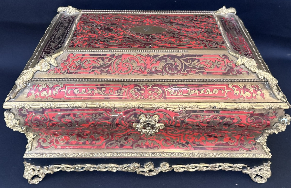 Ball-shaped Box Signed Diehl Paris, Napoleon III 