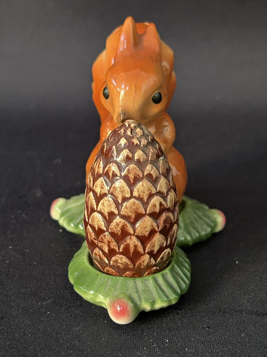 Goebel, salière poivrière écureuil en porcelaine -photo-2