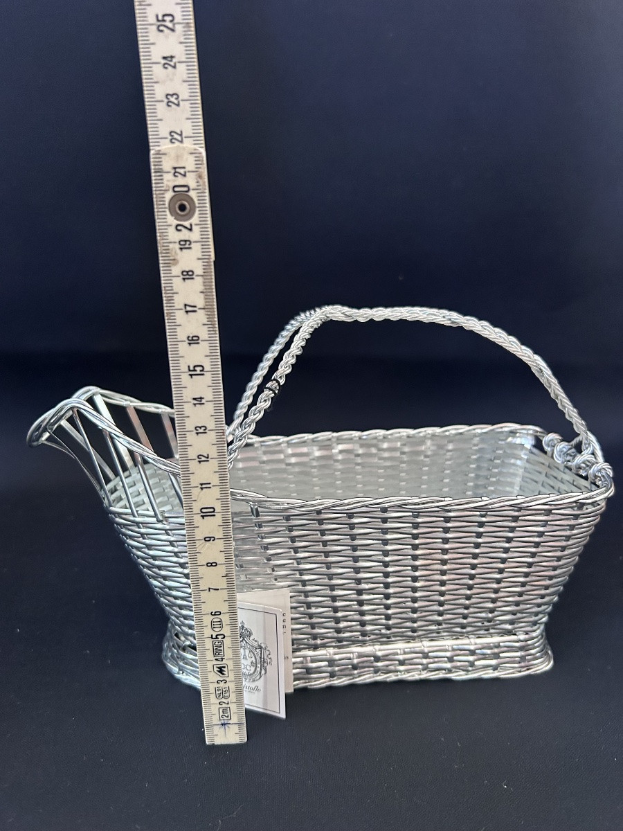 Christofle, Silver-plated Metal Wine Basket -photo-5