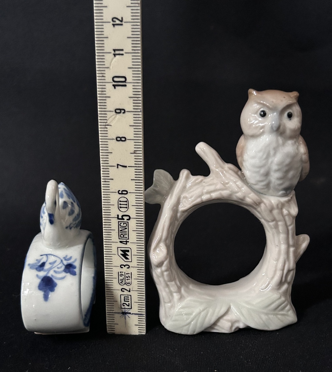 Set Of 16 Porcelain Napkin Rings -photo-3