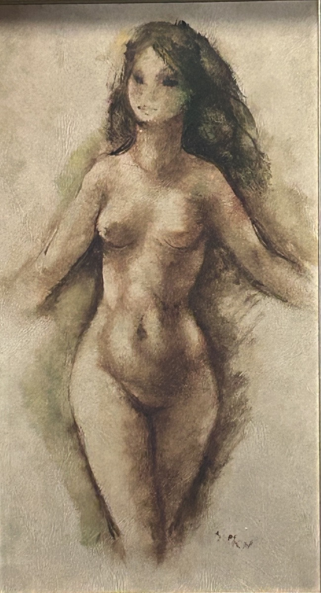 Boris Simon, nu huile sur panneau -photo-3