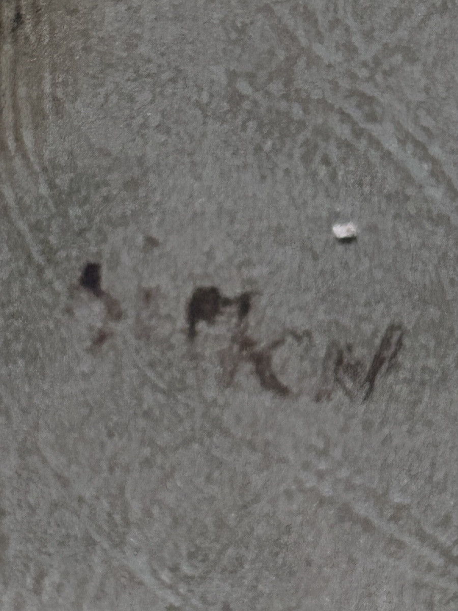 Boris Simon, nu huile sur panneau -photo-4