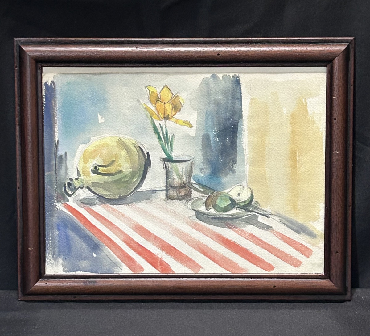 Unsigned Watercolor On Still Life Paper-photo-2