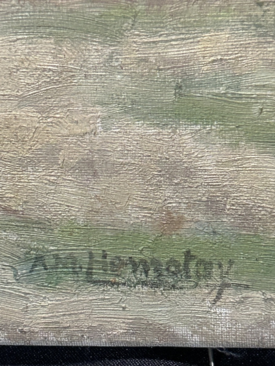 Belgian Landscape Oil On Canvas Signature To Be Defined-photo-3