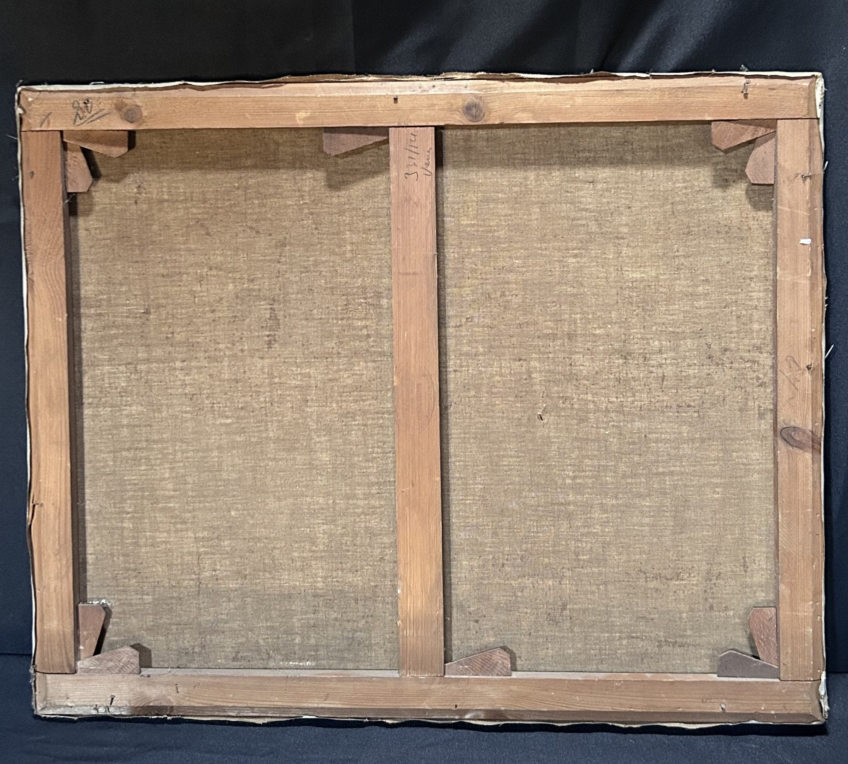 Belgian Landscape Oil On Canvas Signature To Be Defined-photo-6