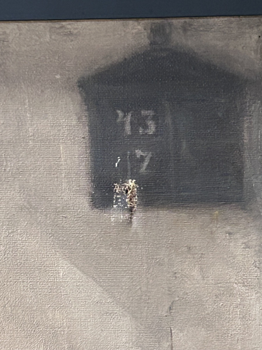 Jeune fille à la prière huile sur toile signé-photo-4