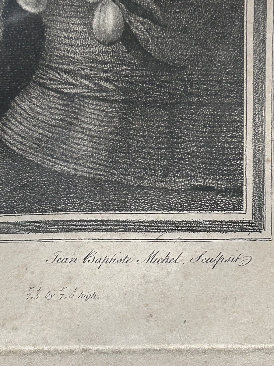 J.b Michel, Engraving « the 3 Graces » By Rubens -photo-3