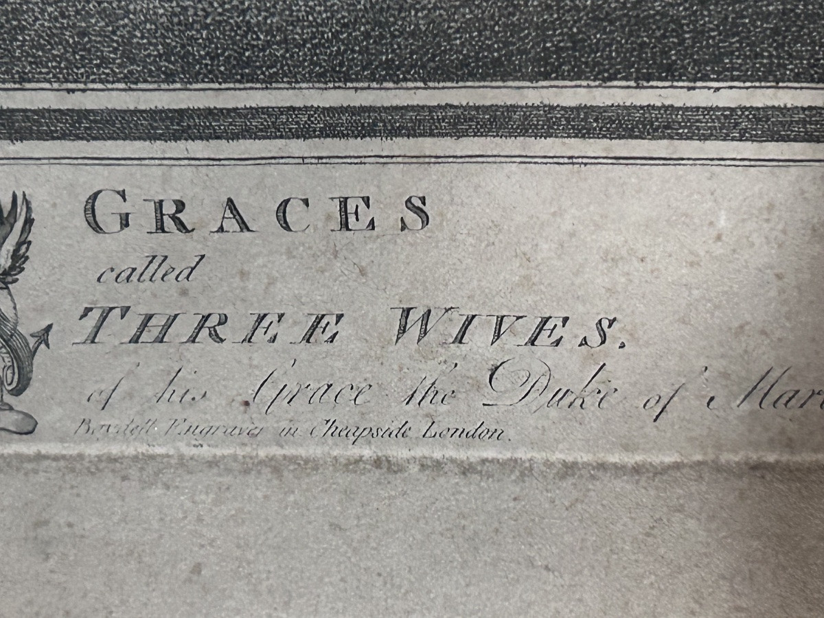 J.b Michel, Engraving « the 3 Graces » By Rubens -photo-2