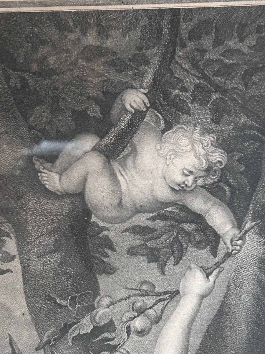 J.b Michel, Engraving « the 3 Graces » By Rubens -photo-4