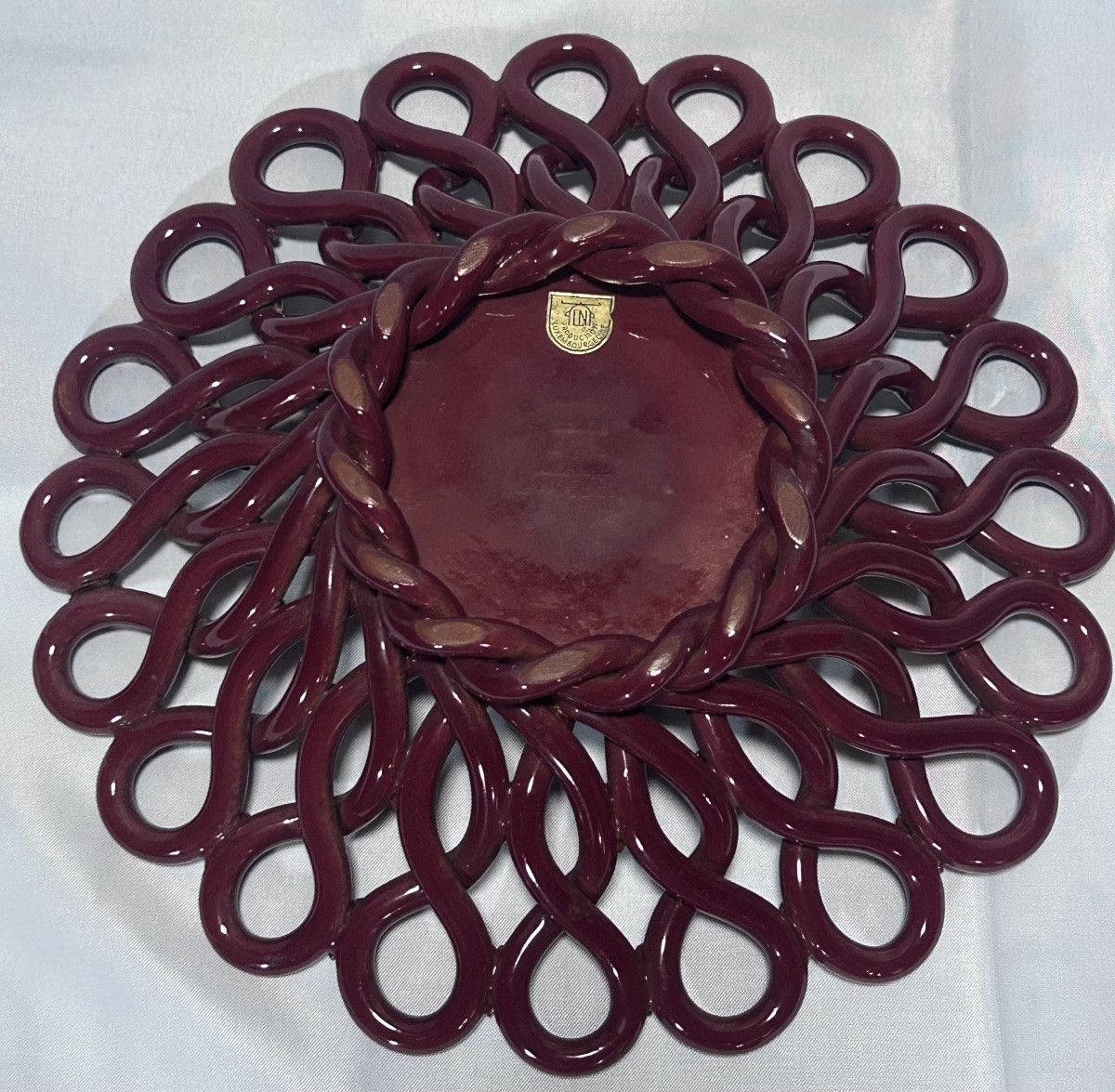 Léon Nosbusch, Art Deco Enameled Stoneware Plate-photo-3