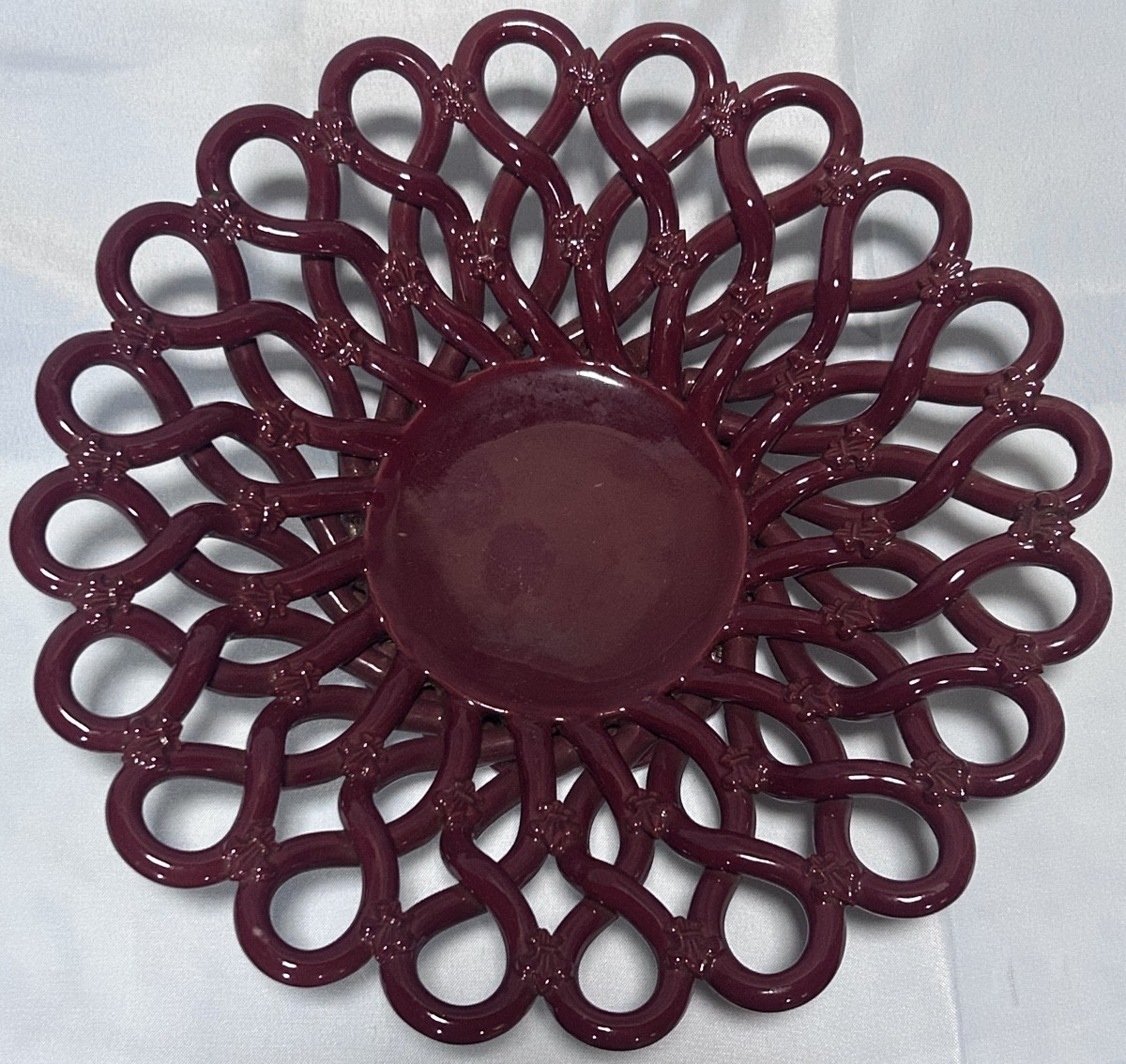 Léon Nosbusch, Art Deco Enameled Stoneware Plate