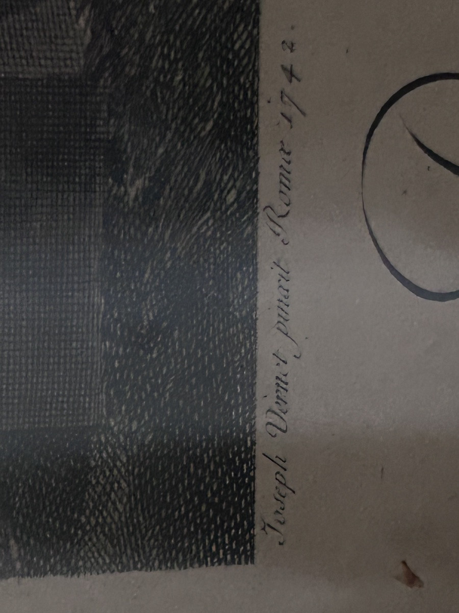 Gravure « Vue de Pausylipe » par Joseph Vernet de Robert Daudet-photo-2