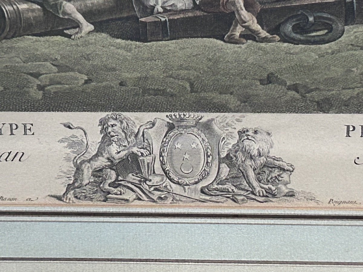 Gravure « Vue de Pausylipe » par Joseph Vernet de Robert Daudet-photo-3