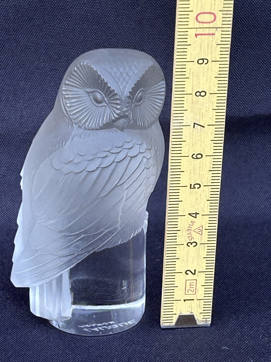 Lalique, Crystal Owl-photo-6