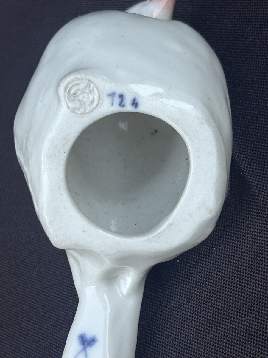 Lot de 5 figurines en porcelaines allemandes vers 1900, oiseaux-photo-6