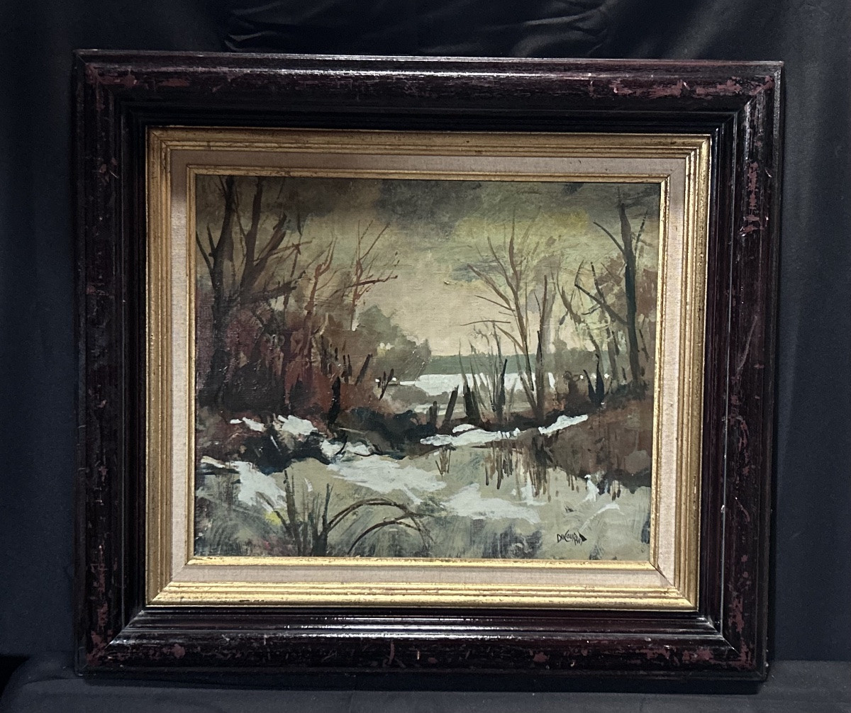 R. Ducourant, Oil On Canvas Landscape-photo-2