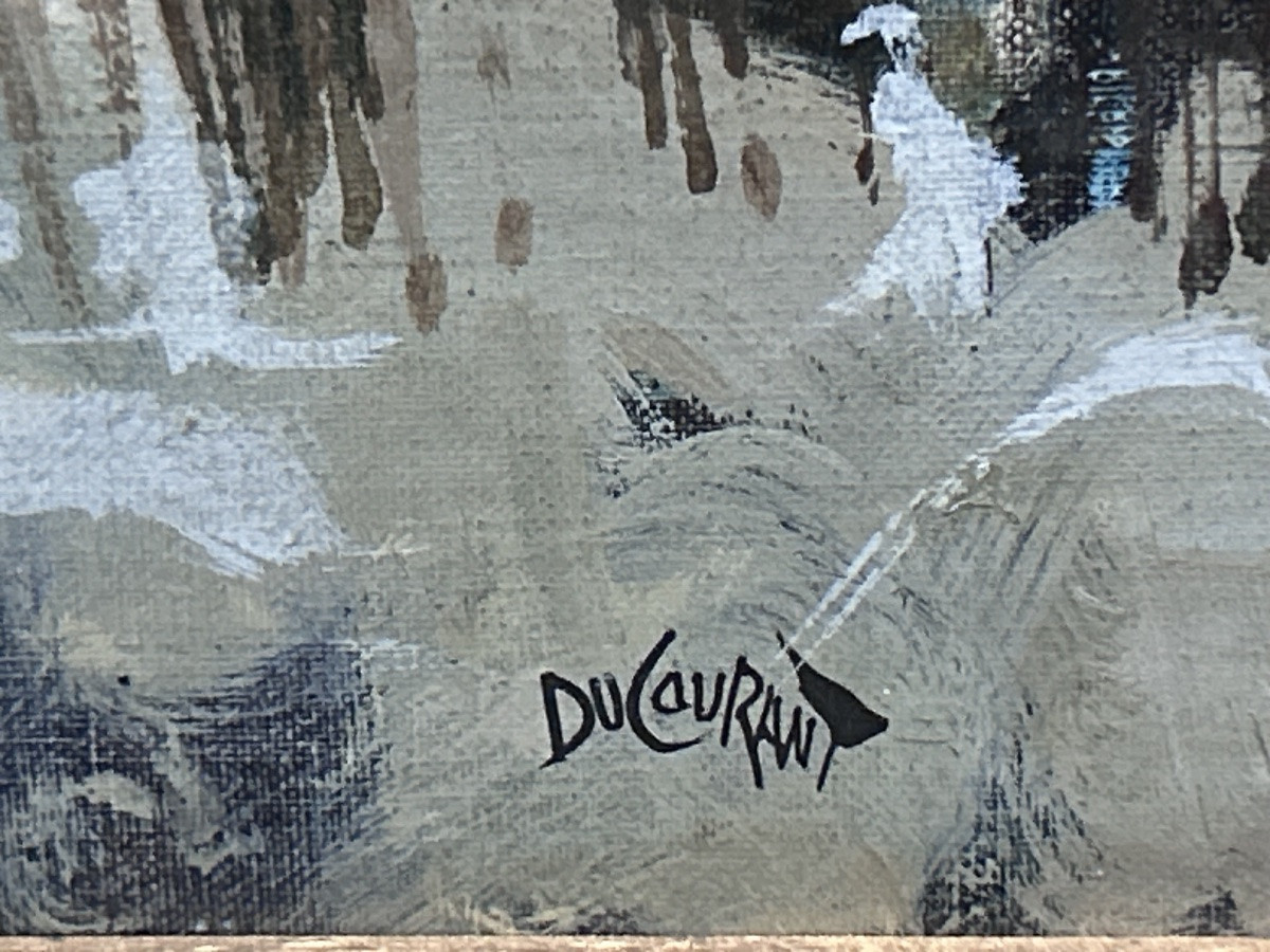 R. Ducourant, Oil On Canvas Landscape-photo-4