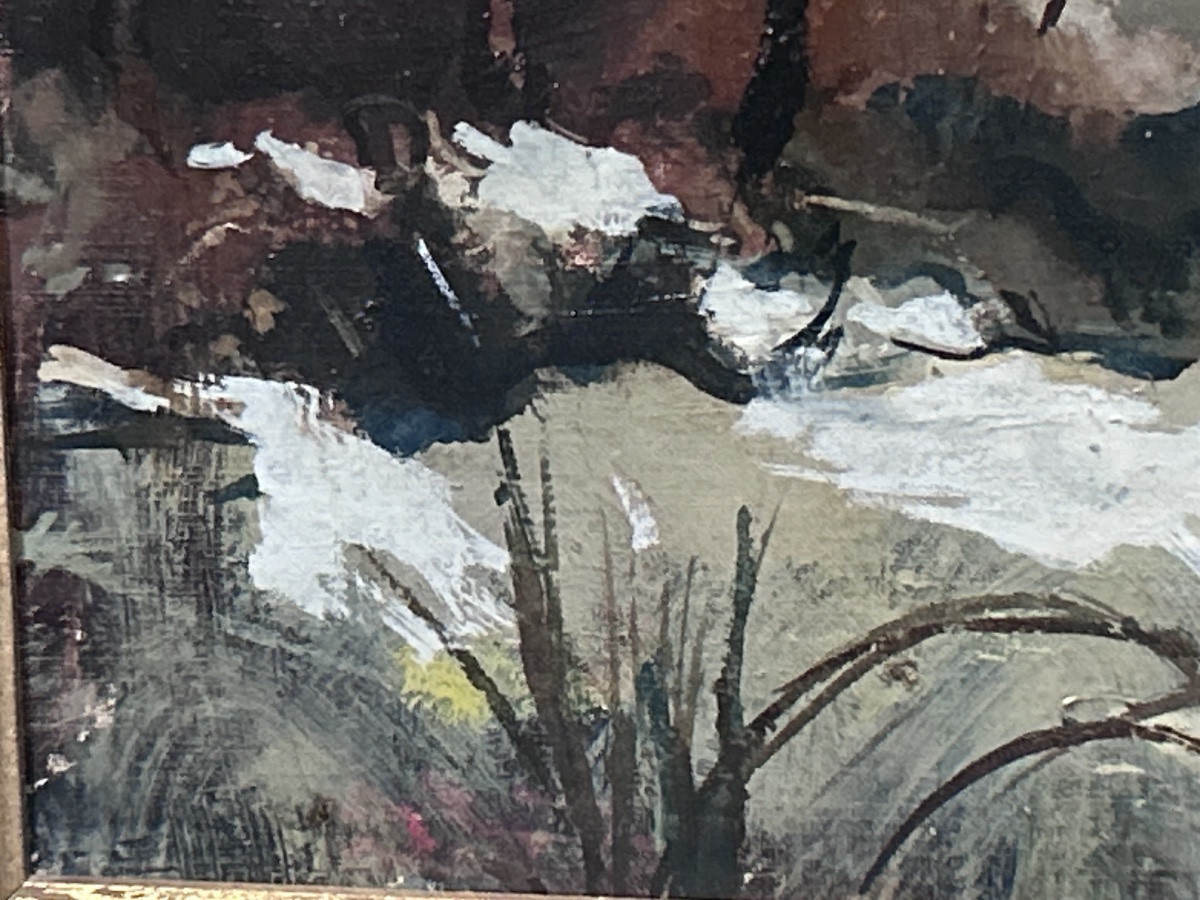 R. Ducourant, Oil On Canvas Landscape-photo-8