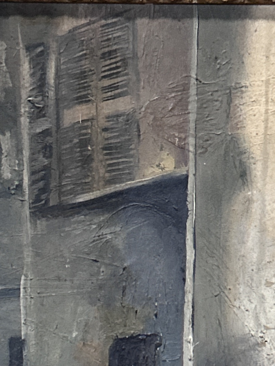 Oil On Panel, View Of The Old Town-photo-1