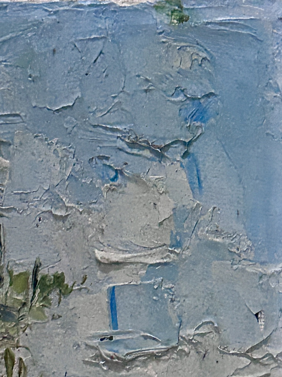 R. Lange, Oil On Canvas Orchard-photo-4