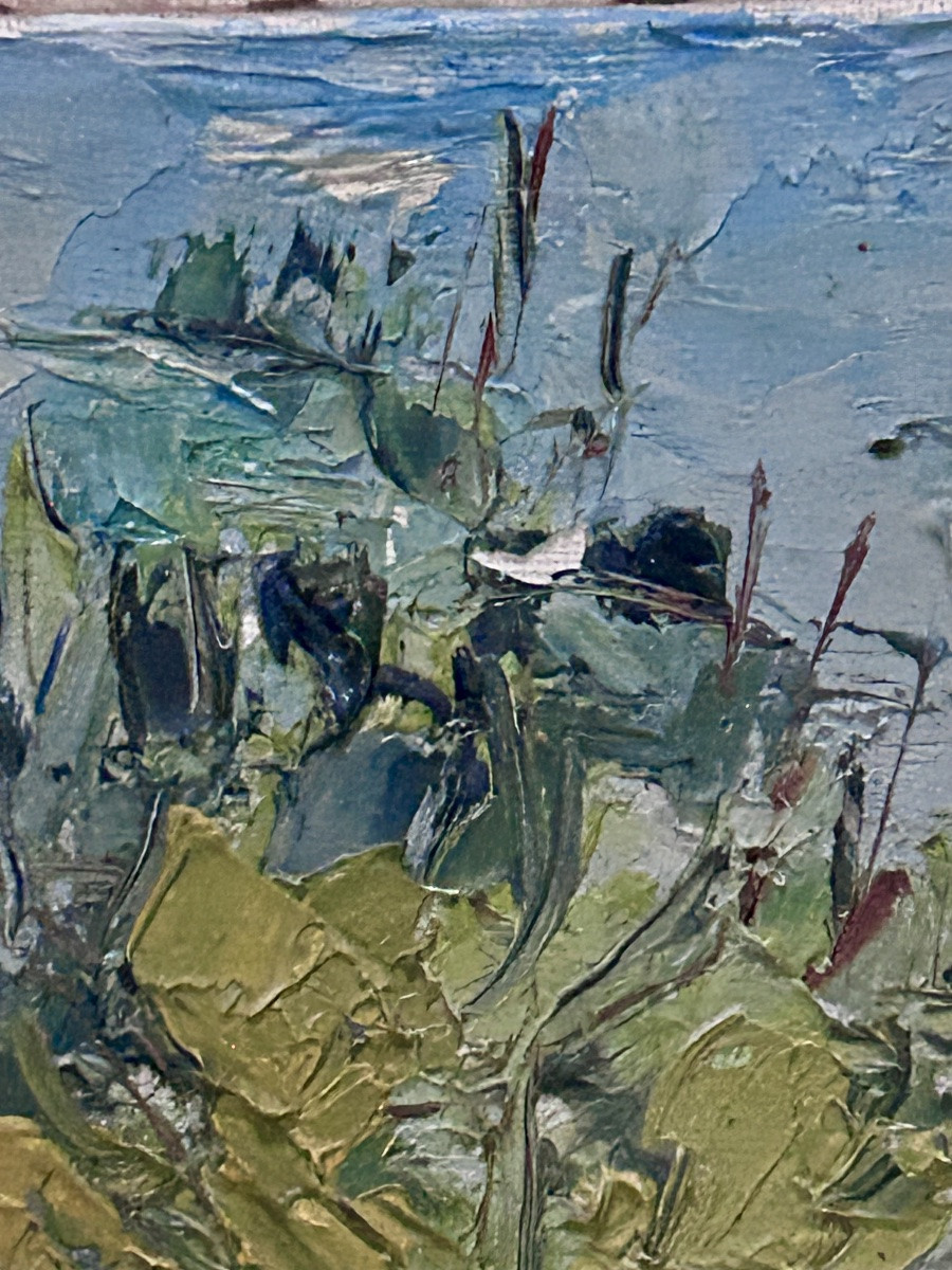 R. Lange, Oil On Canvas Orchard-photo-1