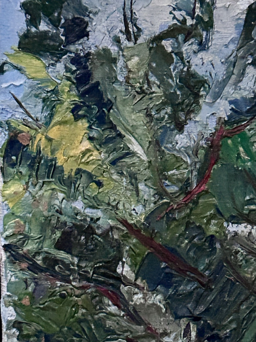 R. Lange, Oil On Canvas Orchard-photo-3