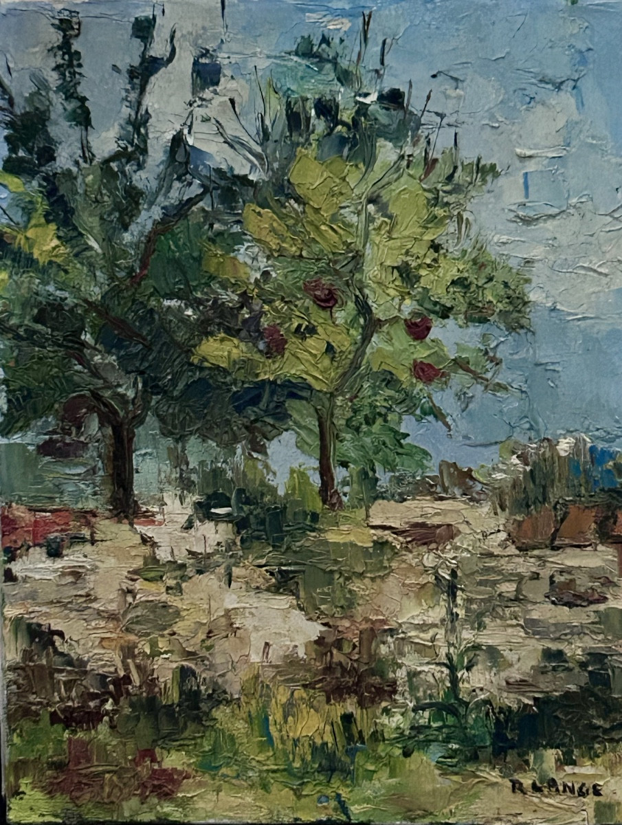R. Lange, Oil On Canvas Orchard