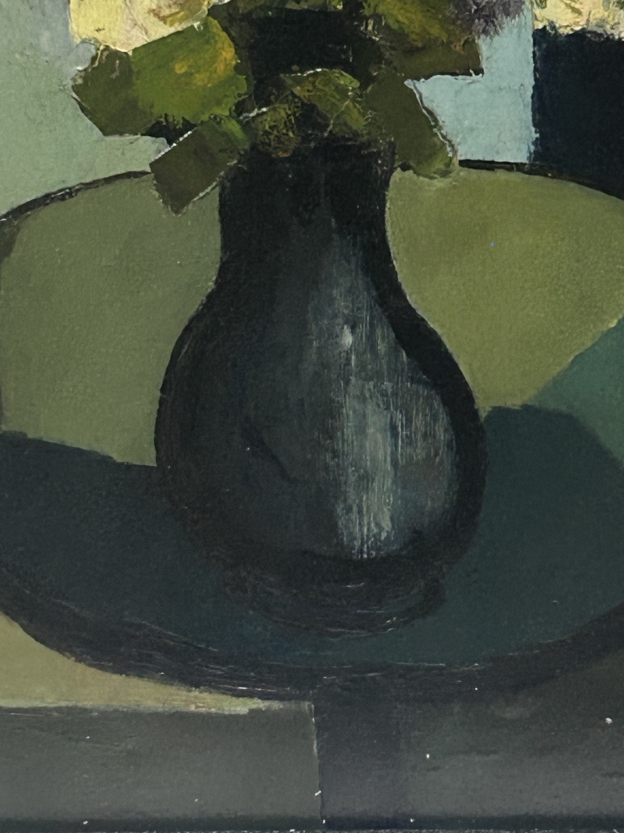 M. Ryckaert, Oil On Canvas Bouquet Of Flowers-photo-6