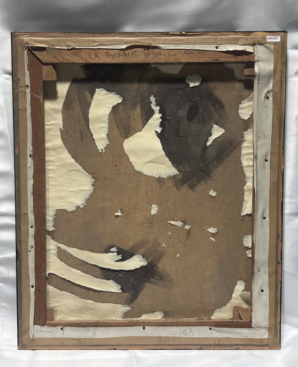 M. Ryckaert, Oil On Canvas Bouquet Of Flowers-photo-8