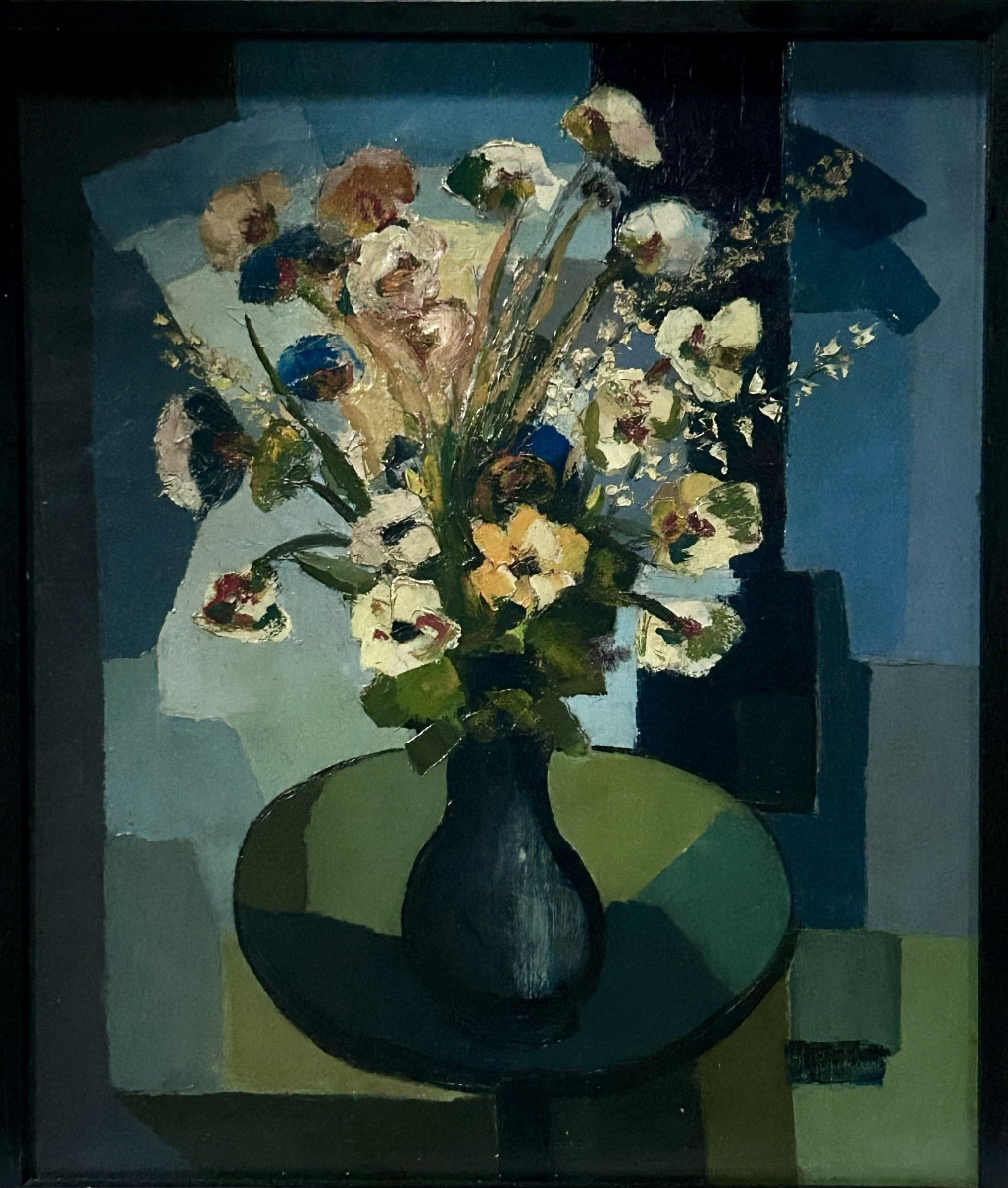 M. Ryckaert, Oil On Canvas Bouquet Of Flowers