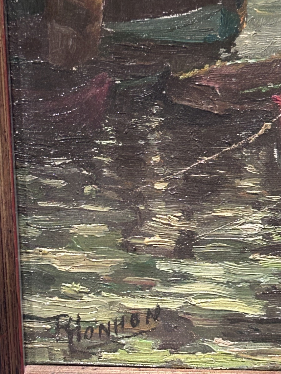 Marine Oil On Panel Signature To Be Identified-photo-4