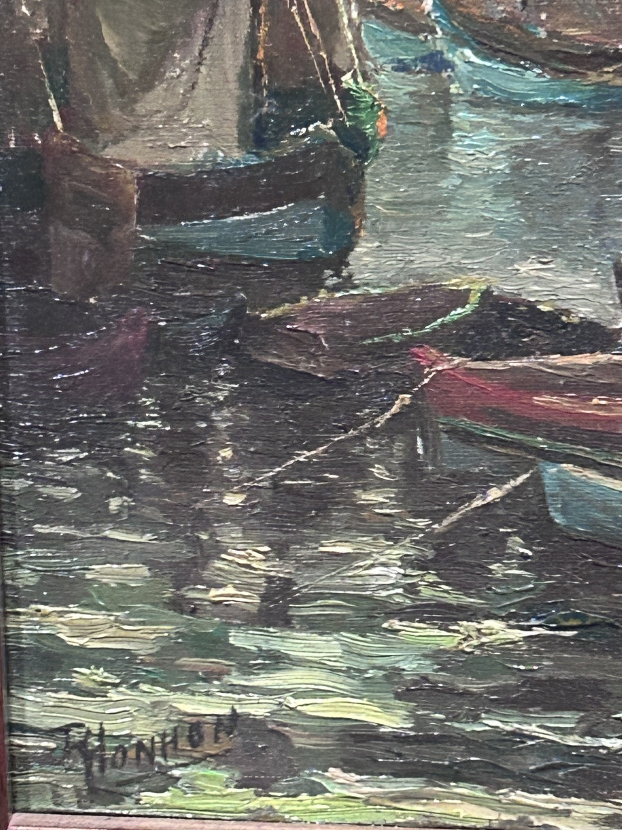 Marine Oil On Panel Signature To Be Identified-photo-7