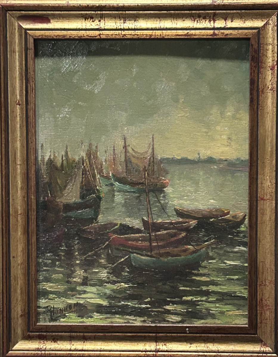 Marine Oil On Panel Signature To Be Identified