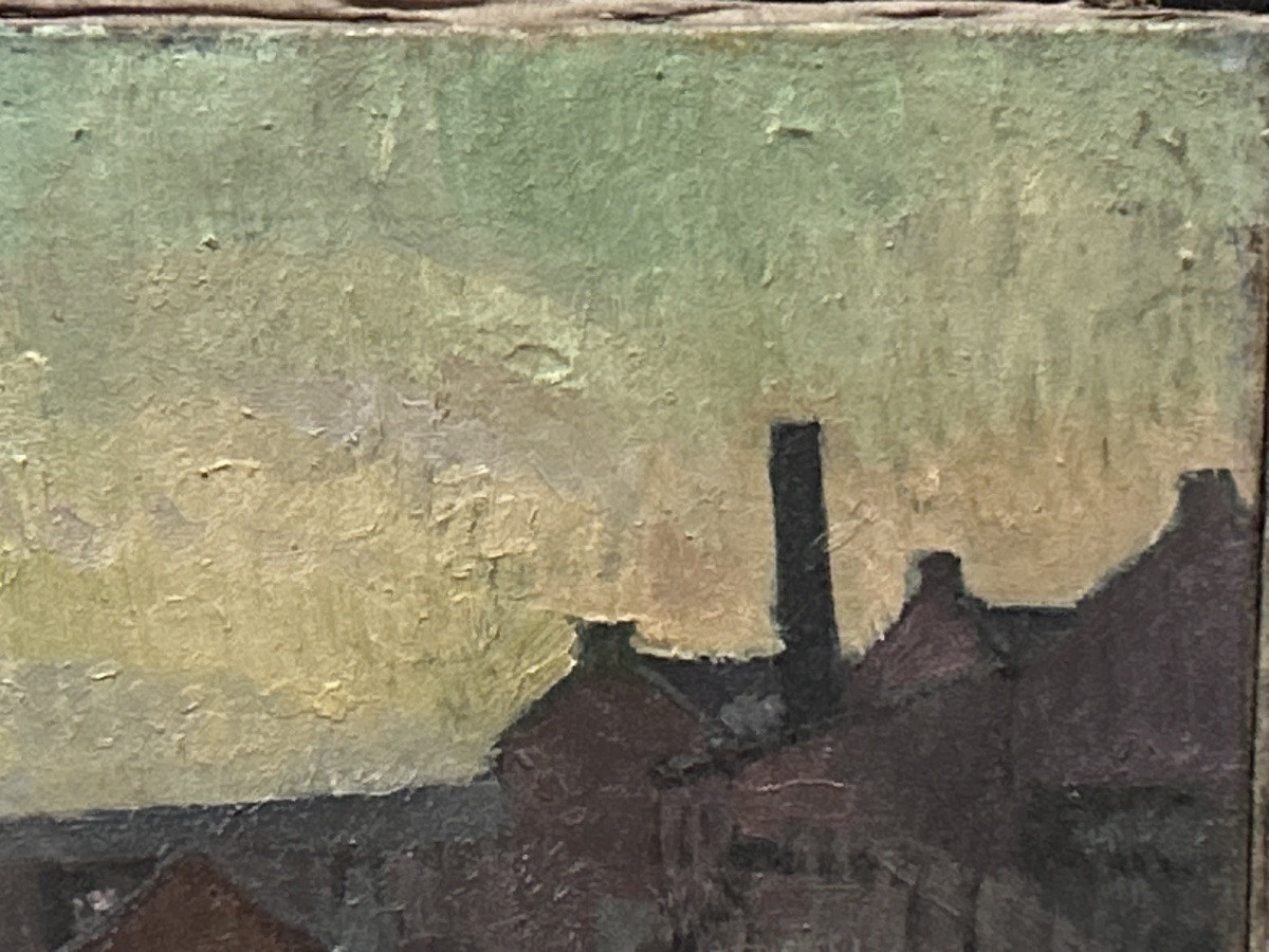 Wytterschaut, Oil On Canvas River Landscape-photo-4