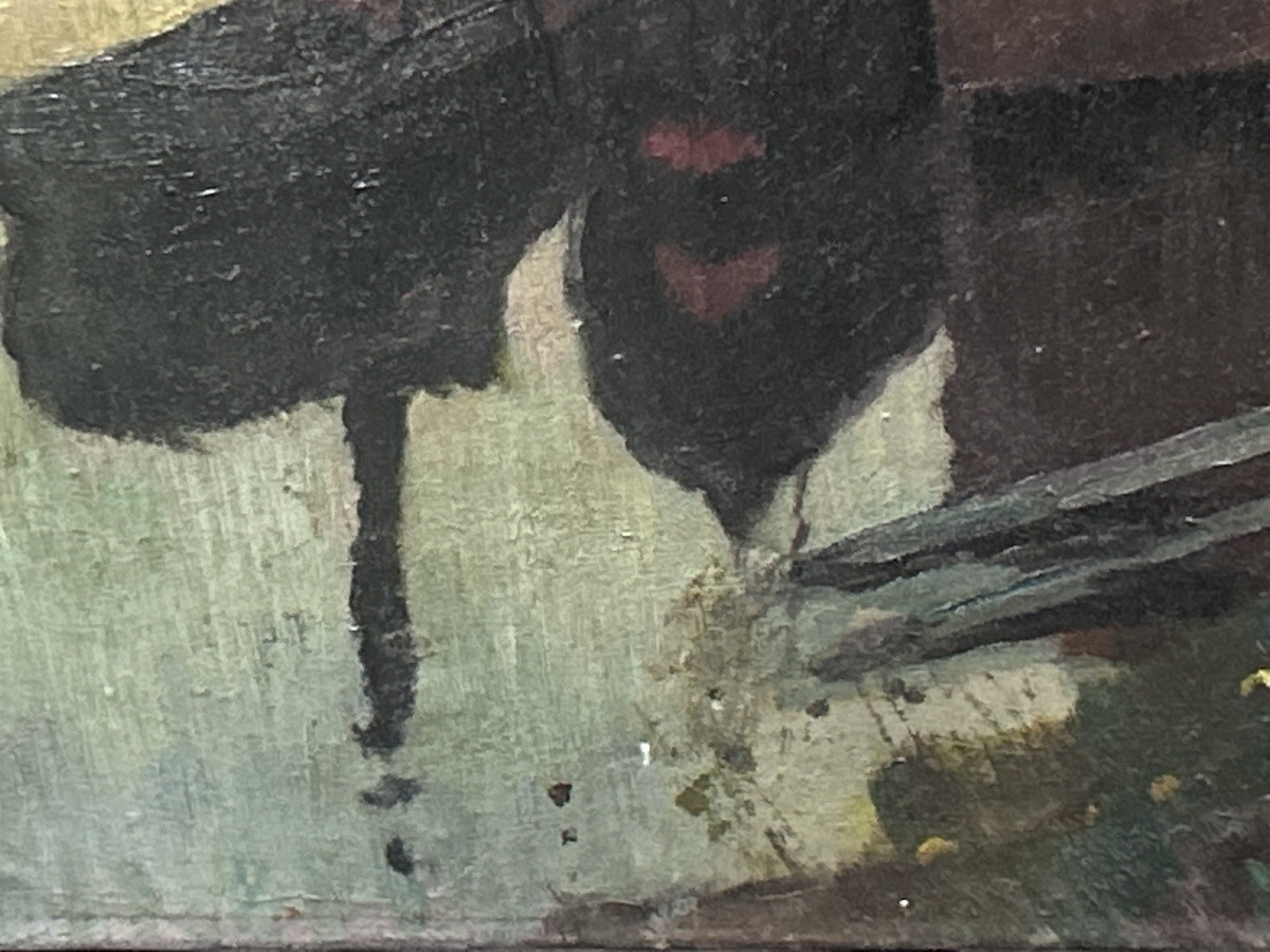 Wytterschaut, Oil On Canvas River Landscape-photo-7