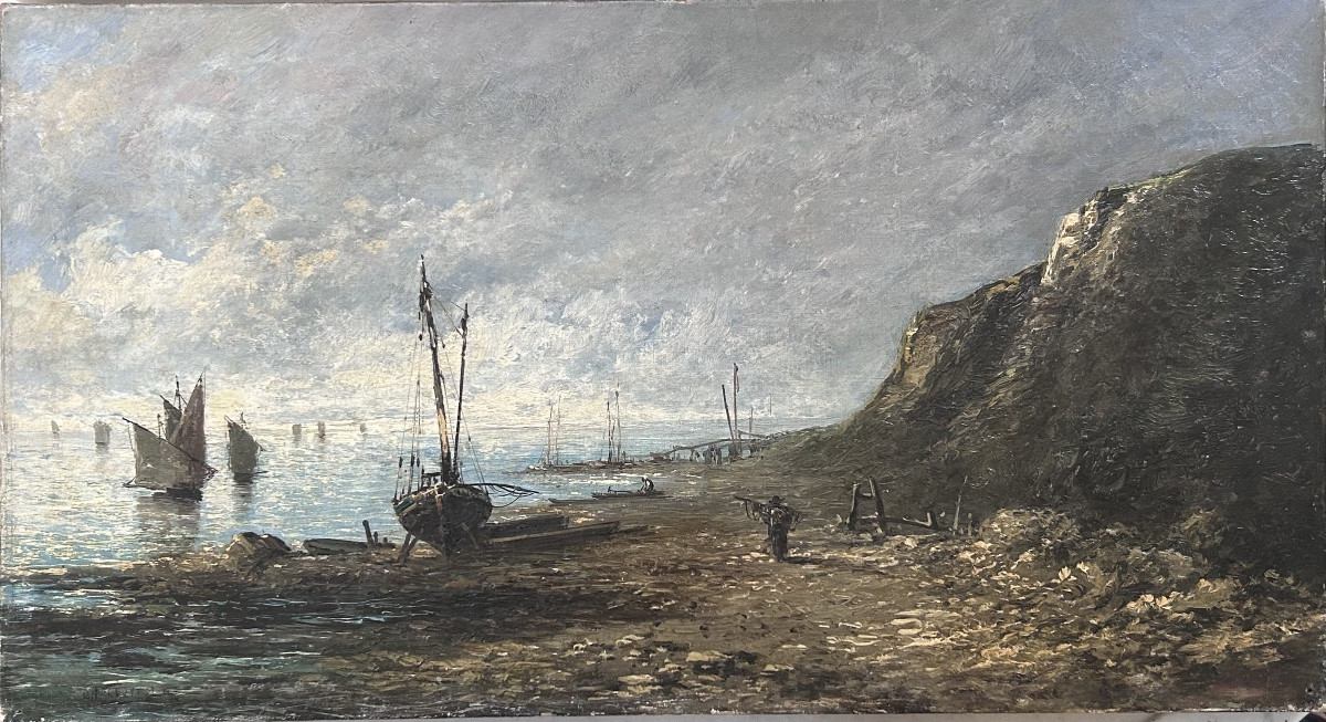 Ch. Cluytmans, paire de tableaux marine XIXe siècle -photo-2
