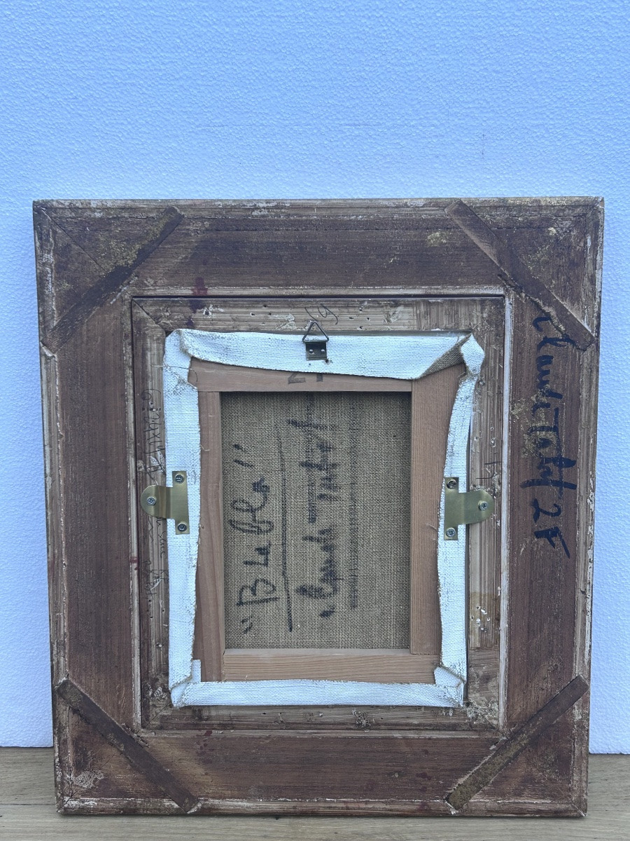 C. Tabet, huile sur toile scène de genre -photo-6